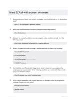 lines EXAM with correct Answers