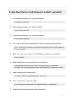 Exam Questions and Answers Latest updated