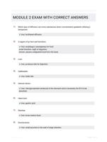 MODULE 2 EXAM WITH CORRECT  ANSWERS