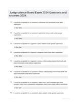 Jurisprudence Board Exam 2024 Questions and Answers 2024.