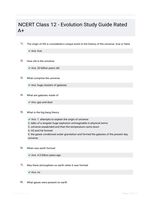 NCERT Class 12 - Evolution  Study Guide Rated A+
