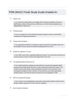 PSW (NACC Final) Study Guide Graded A+