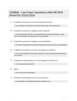CEN800 - Law Exam Questions AND REVIEW UPDATED 2023/2024