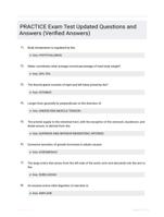 PRACTICE Exam Test Updated Questions and Answers (Verified Answers)