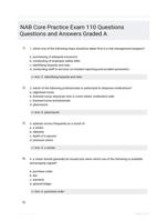 NAB Core Practice Exam 110 Questions Questions and Answers Graded A