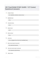 201 Final EXAM STUDY GUIDE / 127 Correct Questions & answers