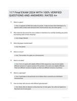 117 Final EXAM 2024 WITH 100% VERIFIED QUESTIONS AND ANSWERS | RATED A+