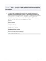 ATLS Test 1 Study Guide Questions and Correct Answers
