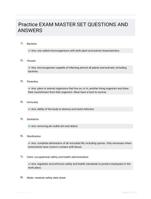 Practice EXAM MASTER SET QUESTIONS AND ANSWERS