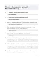 Module 4 Exam practice quizzes & Answers(RATED A+)