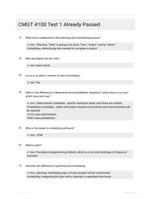 CMGT 4100 Test 1 Already Passed