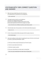 410 EXAM WITH 100% CORRECT QUESTION AND ANSWER