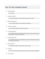 Nur 141 test 4 Already Passed