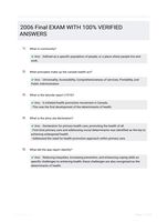 2006 Final EXAM WITH 100%  VERIFIED ANSWERS