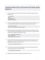 American Red Cross Life Guard Test Study Guide Rated A+