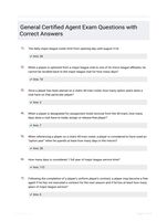 General Certified Agent Exam Questions with Correct Answers