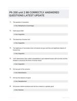 Ph 200 unit 2 88 CORRECTLY ANSWERED QUESTIONS LATEST UPDATE