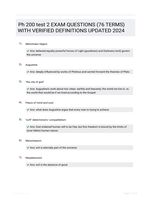 Ph 200 test 2 EXAM QUESTIONS (76 TERMS) WITH VERIFIED DEFINITIONS UPDATED 2024