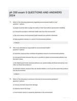 ph 200 exam 5 QUESTIONS AND ANSWERS 2024