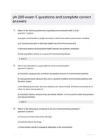 ph 200 exam 5 questions and complete correct  answers