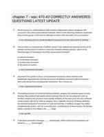 chapter 7 - wpc 470 43 CORRECTLY ANSWERED QUESTIONS LATEST UPDATE