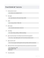 Final EXAM - Qs & As
