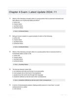 Chapter 4 Exam | Latest Update 2024 | 11