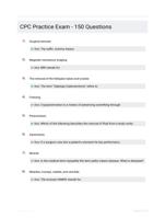 CPC Practice Exam - 150 Questions