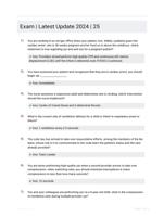 Exam | Latest Update 2024 | 25