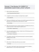 Domain 2 Test Review 25 CORRECTLY ANSWERED QUESTIONS LATEST UPDATE