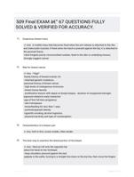 509 Final EXAM - 67 QUESTIONS FULLY SOLVED & VERIFIED FOR ACCURACY.