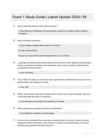 Exam 1 Study Guide | Latest Update 2024 | 95
