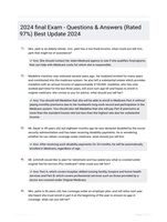 2024 final Exam Review With Questions And Answers 2024/2025 Quiz