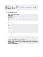 200 Final Exam (201 Questions and Answers) Great Solutions..