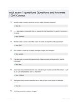 ntdt exam 1 questions Questions and Answers 100% Correct