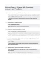 Biology Exam 4: Chapter 45 - Questions, Answers and Feedback