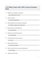 115 FINAL Exam with 100% Correct Answers 2024