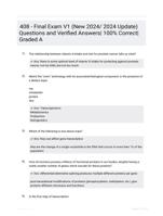 408 - Final Exam V1 (New 2024/ 2024  Update) Questions and Verified Answers| 100%  Correct| Graded A