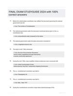 FINAL EXAM STUDYGUIDE 2024  with 100% correct answers