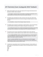 AP Chemistry Exam studyguide 2024 Testbank