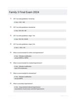 Family 3 Final Exam 2024
