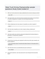 State Truck Driving Championship sample questions 75 CORRECTLY ANSWERED QUESTIONS LATEST UPDATE