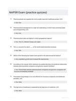 NAPSR Exam (practice quizzes)