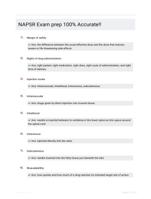 NAPSR Exam prep  100% Accurate!!