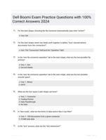 Dell Boomi Exam Practice Questions with 100% Correct Answers 2024