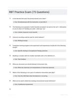 RBT Practice Exam (75 Questions)