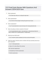 212 Final Exam Review With Questions And Answers 2024/2025 Quiz