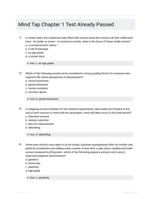 Mind Tap Chapter 1 Test Already Passed