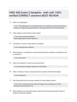 HNG 540 Exam 5 Seraphin- -with with 100% verified CORRECT answers  BEST REVIEW