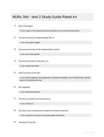 NURs 366 - test 2 Study Guide Rated A+